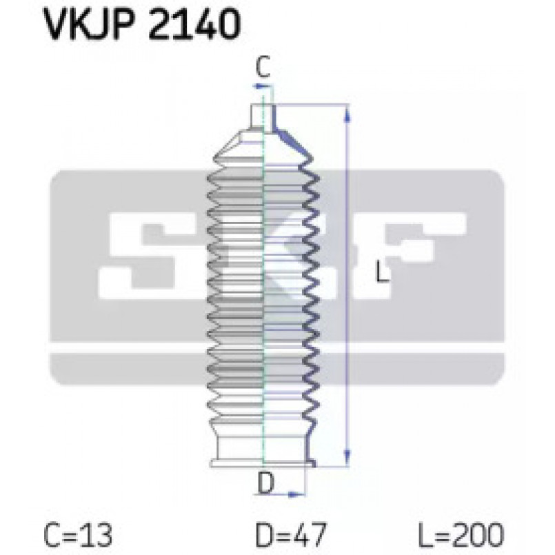 VKJP 2140 SKF - Пильовик привідного валу